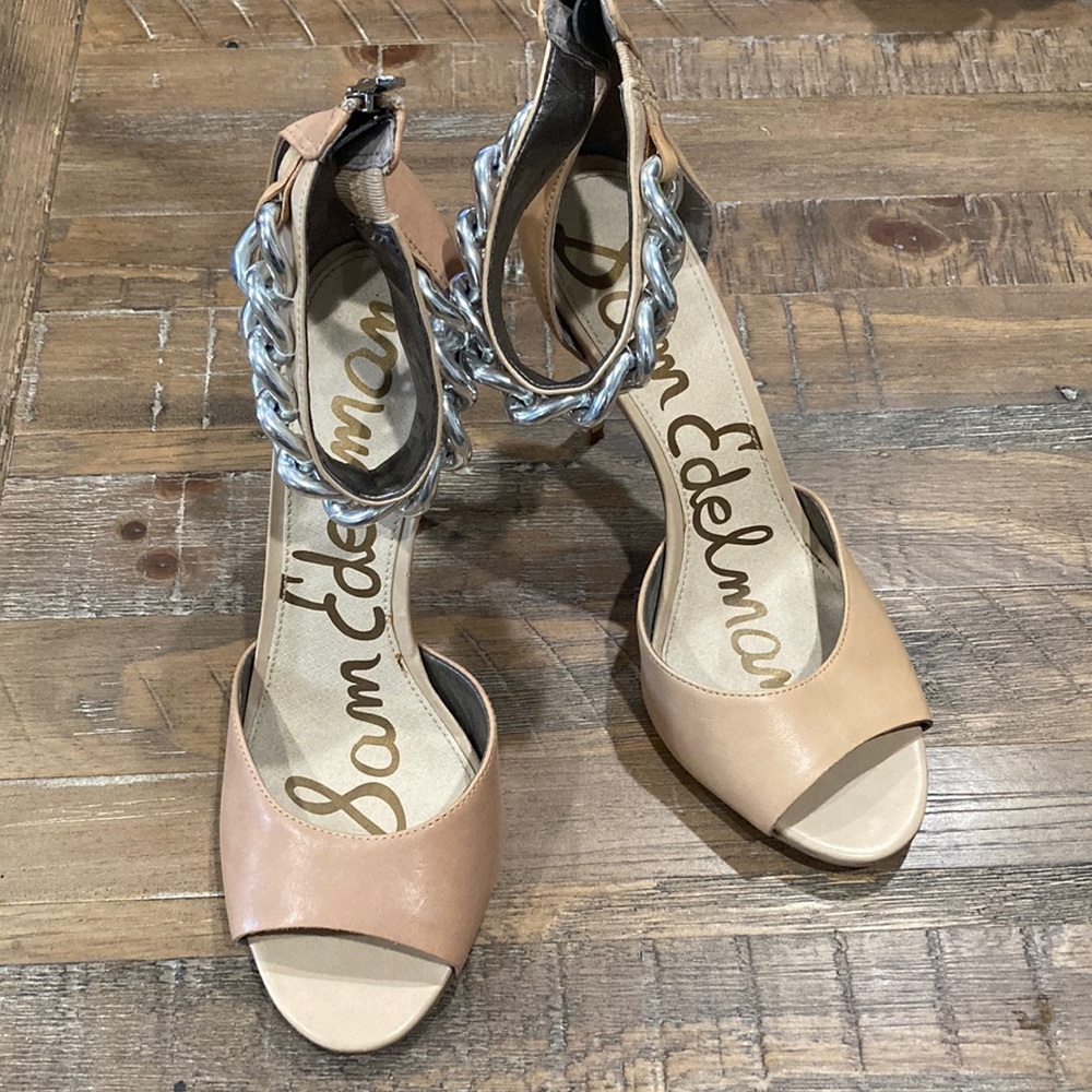 Sam Edelman Annette Chain Ankle Strap Heels